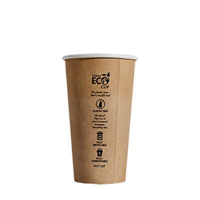 10oz Aqueous Single Wall Hot Cup - Kraft