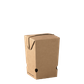 Small Hot Food Chip Box - Brown