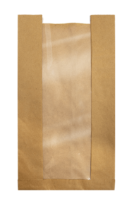 Cob Loaf Window Bag Brown