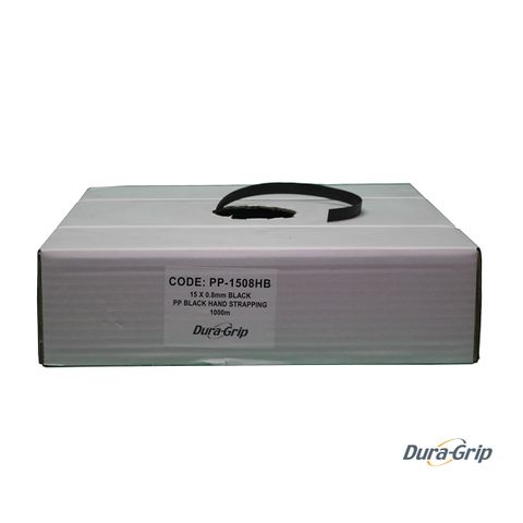 15mm PP Black Heavy Band Strapping - Box