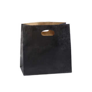 Die Cut Handle Carry Bag - Black