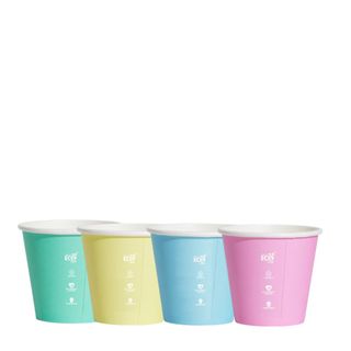 8oz(Uni)Aqueous Single Wall Cup - Pastel