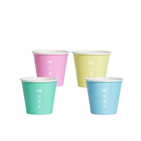 8oz(Uni)Aqueous Single Wall Cup - Pastel