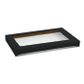 Large Black Catering Tray Window Lid