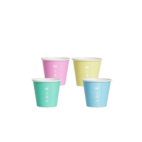 4oz Single Wall Aqueous Cup - Pastel