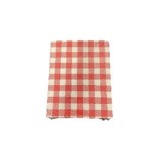 165 x 200mm Red Gingham Greaseproof