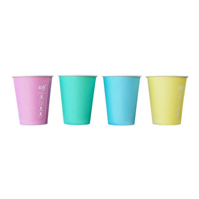 12oz Aqueous Single Wall Hot Cup Pastel