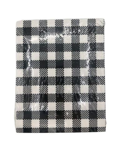 150 x 190mm Black Gingham Retail Pack