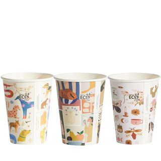 12oz Aqueous Single Wall Hot Cup - Cafe