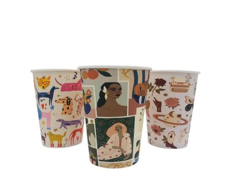 12oz Aqueous Single Wall Hot Cup - Cafe