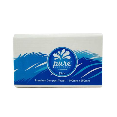 Pure Blue Quilted Compact Hand Towel