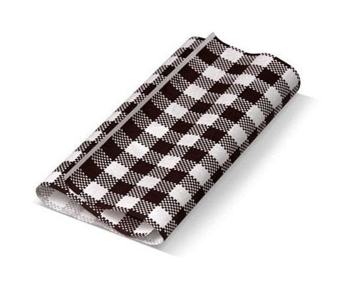 200 x 330mm Black Gingham Greaseproof