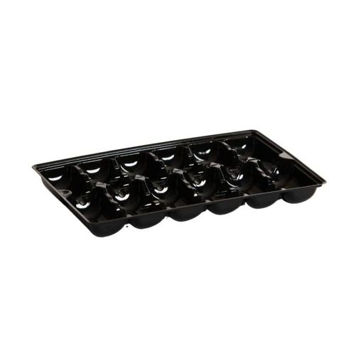 Oyster Tray Rpet 12 Cavity - Black