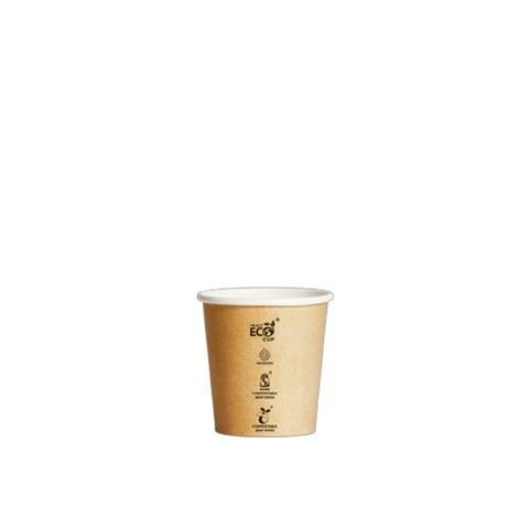 4oz Single Wall Aqueous Cup - Kraft