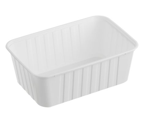 GF 1000ml Ribbed Rectangle Container