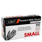 Small Black Nitrile Glove Powder Free