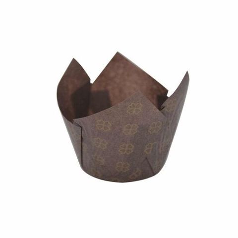 Parchment Muffin Mould Wrap - Gold Print