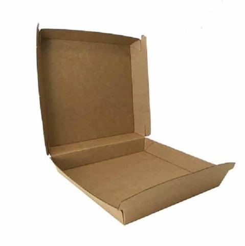 Pizza Box Clam - Kraft Brown