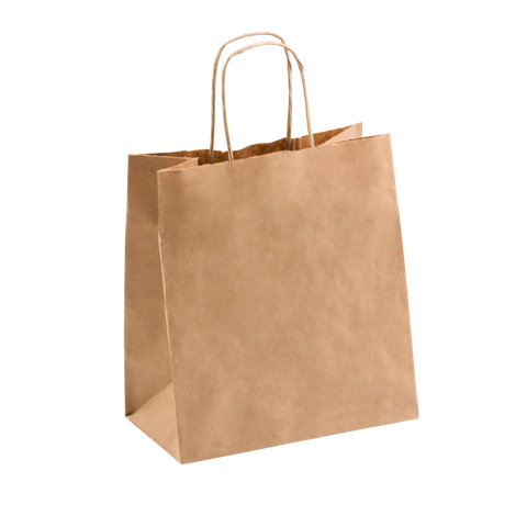Small Takeaway Carry Bag - Kraft Brown