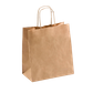 Small Takeaway Carry Bag - Kraft Brown