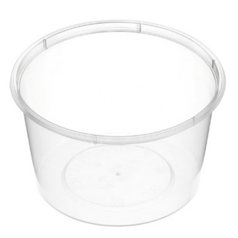 Genfac 600ml Round Plastic Container