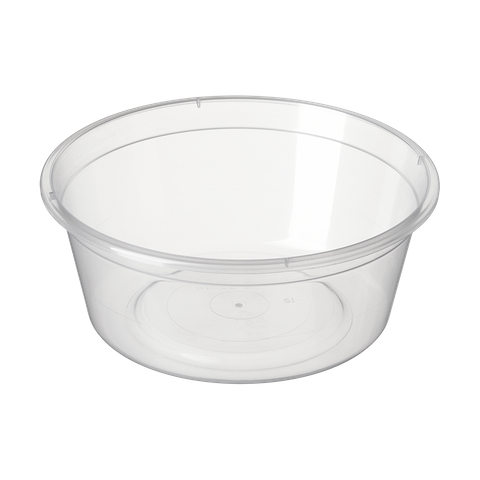Genfac 300ml Round Plastic Container