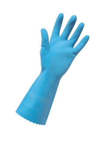 Large Gloves Rubber Silver Lined