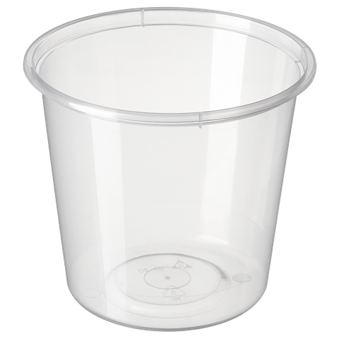 Genfac 700ml Plastic Round Container