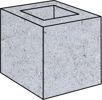 200mm Series Half Block (190x190x190mm)