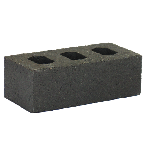 Premium Single Height Concrete Brick - CHARCOAL (230x110x76mm)