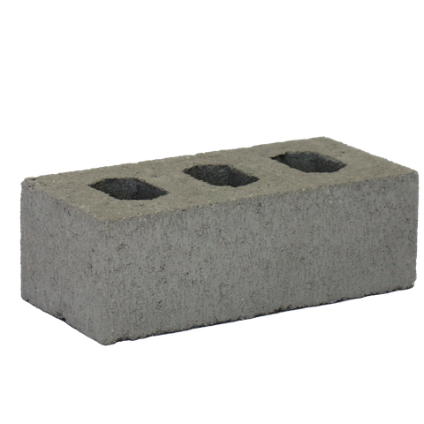 Premium Single Height Concrete Brick - PEARL GREY (230x110x76mm)