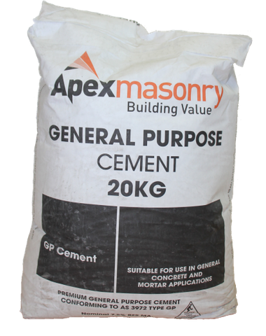 GREY Cement - General Purpose Bagged 20kg - 80 Bags per Pallet (WAGNERS)