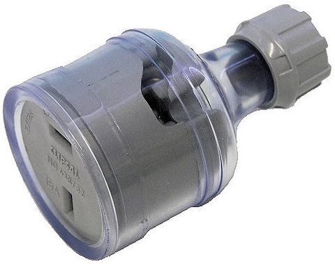 Socket 12-32V 15A polarised in-line