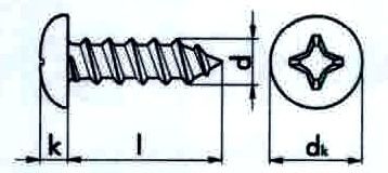 Screw self tap 316ss 3.9x16 10 PAK