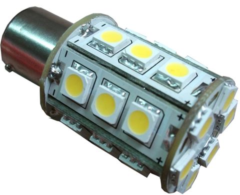 Lamp LED BA15S tower 8-30V cwe
