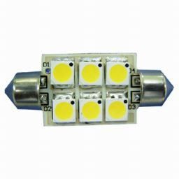 Lamp LED Festoon 37mm 12SMD 8-30V cwe