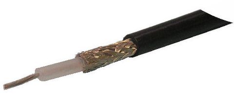 Cable Coax RG58CU dense black(100m roll)