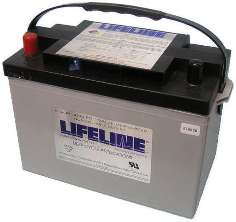 Battery Lifeline AGM12V 550CCA 43Ah@20+