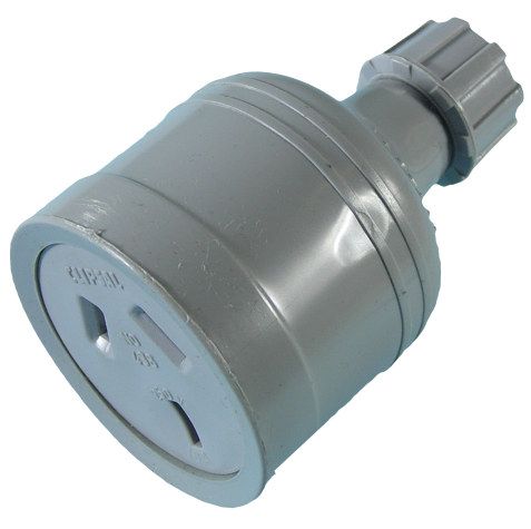 Socket 240V 15A in-line +