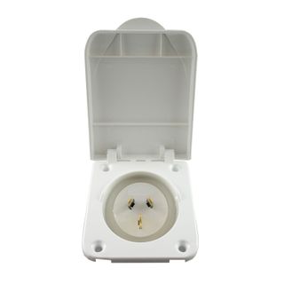 Inlet AUS 24OV 15A IP34 flush w flap we
