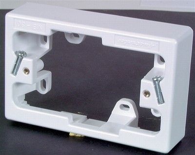 Surface mounting block for GPO34mm deep