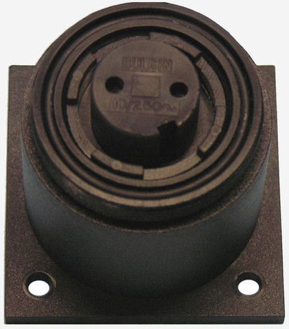 Bulgin socket surface mt 2 pin 10A kit