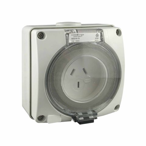 Outlet 240V 10A IP66 with Jbox+