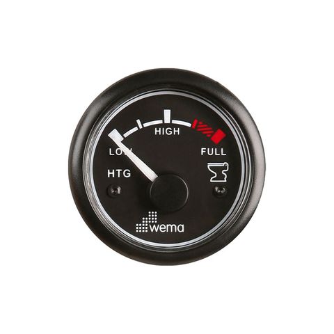 Gauge waste Wema 240 Ohm blk bezel{10}