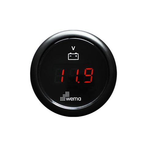 Voltmeter WEMA LED 12/24V bk/bk{10}