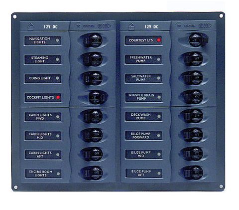Distr panel DC BEP904NM 16 (2x8)nometer+
