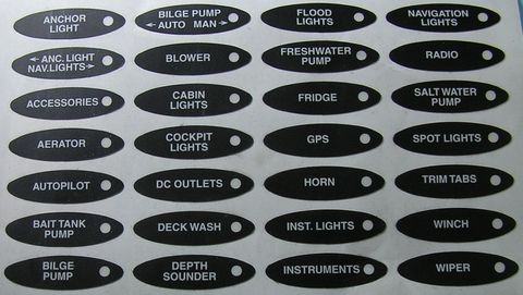 Label sheet BEP waterproof panels SET1