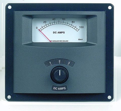 Ammeter panel analog BEP 3x050A only+