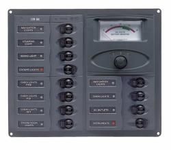 Distr panel DC12 hori anal V meter +