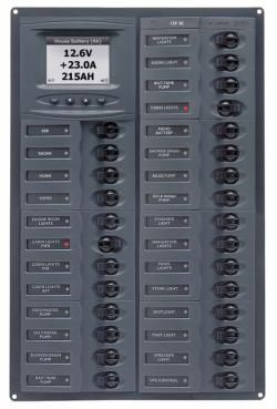 Distr panel DC28 vert digi meter +